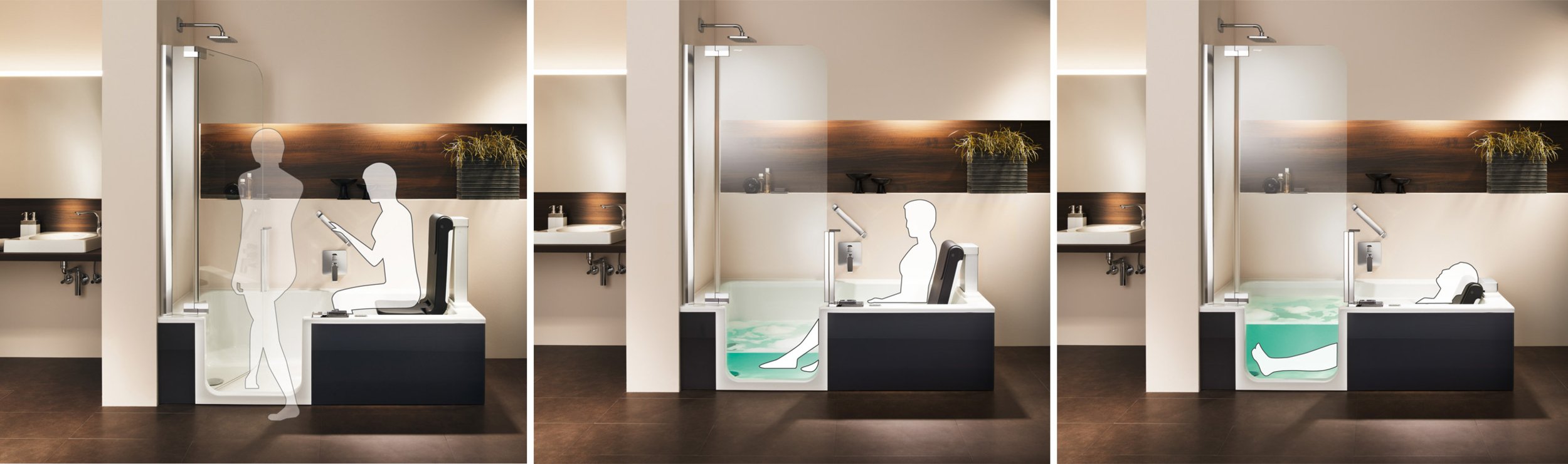 ARTLIFT douche-baignoire avec le confort d’un siège relevable | © Artweger GmbH. & Co. KG