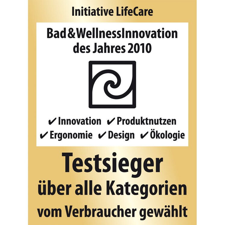 Initiativ LifeCare Testsieger 2010 | © Artweger GmbH. & Co. KG