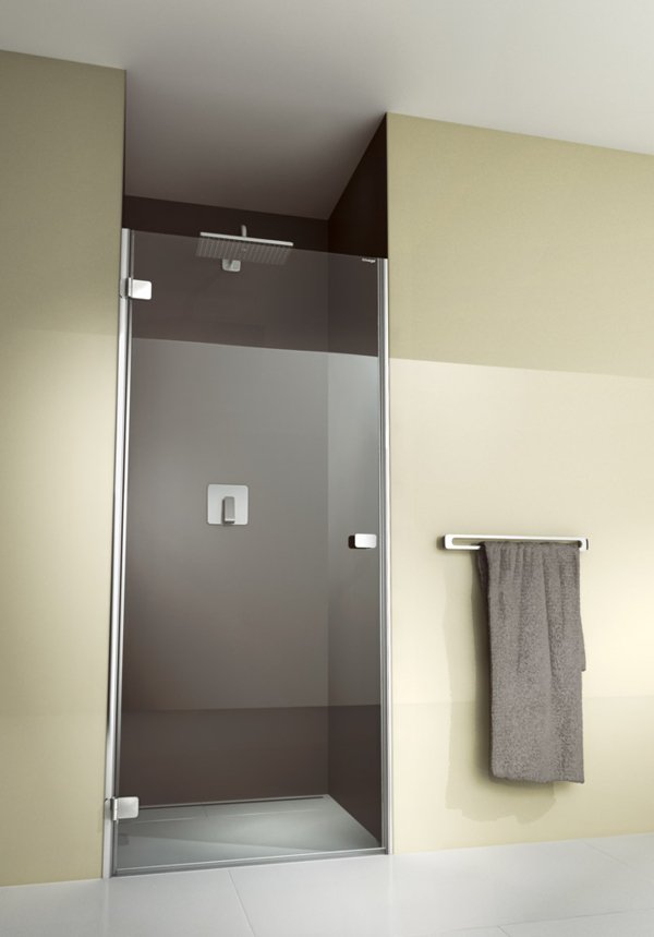 Drzwi ARTWEGER 360 wahadłowe wnękowe bez części stałej bezprofilowe, uchwyt poziomy, na ścianie reling na ręcznik | © Artweger GmbH. & Co. KG