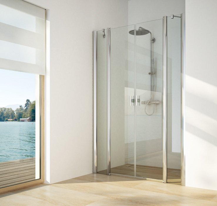 TWISTLINE begehbare Dusche 2 Türen und 2 Fixteile in Nische | © Artweger GmbH. & Co. KG