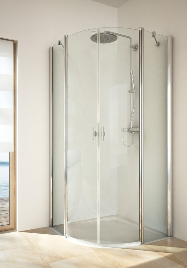 TWISTLINE Round shower with 2 swinging doors and 2 fixed parts | © Artweger GmbH. & Co. KG