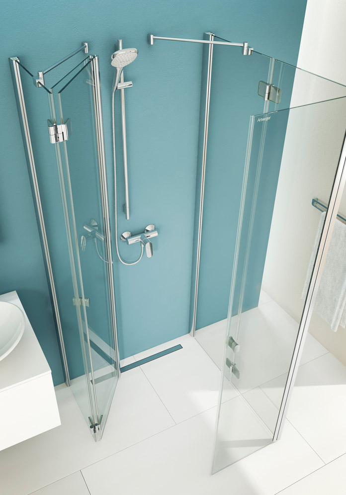 ARTWEGER 360 Falttür Dusche Die Dusche zum Wegfalten