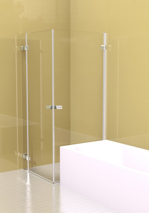 ARTWEGER 360 Swinging door on an anchored part with swinging side wall, not flush to bathtub | © Artweger GmbH. & Co. KG