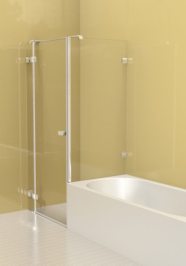 ARTWEGER 360 Swinging door on anchored part with short side wall, flush to the bathtub | © Artweger GmbH. & Co. KG