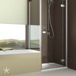 BODY+SOUL Stoomdouche, Swingdeur met korte zijwand, profiel beperkt (*Afb. swingdeur douche) | © Artweger GmbH. & Co. KG