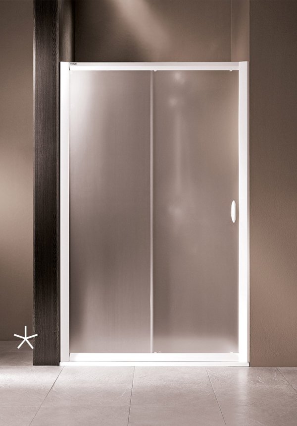 LIFELINE 2-dlg deur met zijwand (*afb. in nis) | © Artweger GmbH. & Co. KG