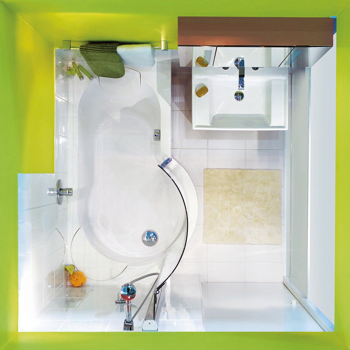 Kleines Bad Ganz groß! Mit der TWINLINE Duschbadewanne! Kleines Bad Ganz groß! Mit der TWINLINE Duschbadewanne!
