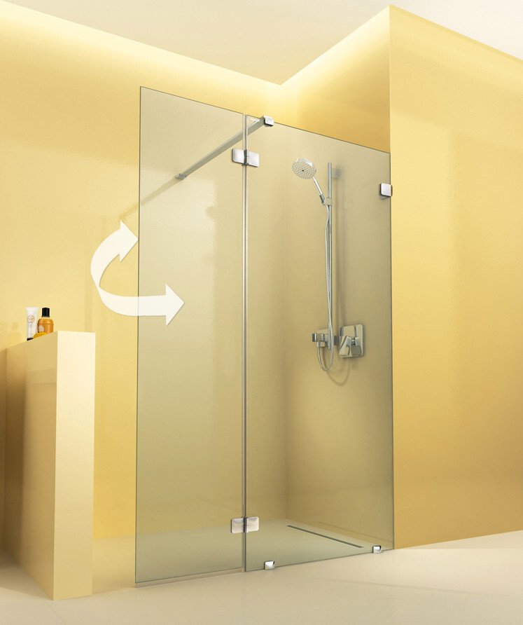 begehbare Dusche mit beweglichem Glasteil | © Artweger GmbH. & Co. KG