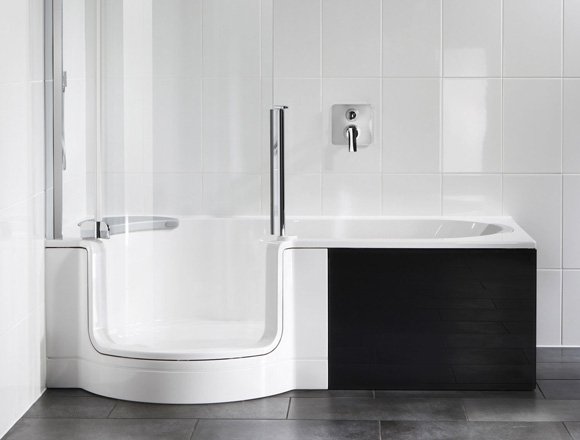 Douche-baignoire TWINLINE 1 Le 2 en 1 de la salle de bain