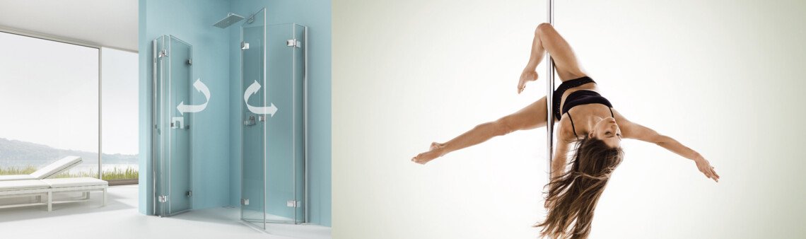 ARTWEGER 360 Falttür Dusche barrierefrei und aufgeklappt | © Artweger GmbH. & Co. KG