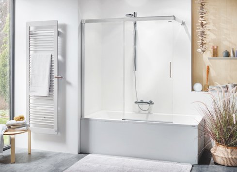 2-delige schuifdeur op badkuip | © Artweger GmbH. & Co. KG