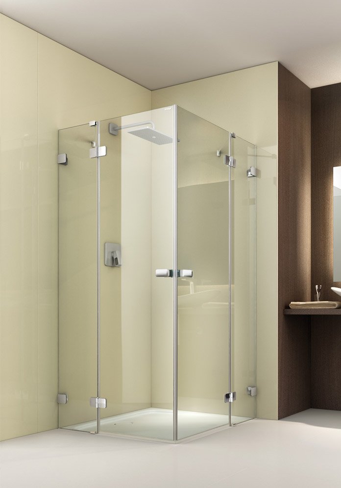 Dusche Pendeltur Rahmenlos