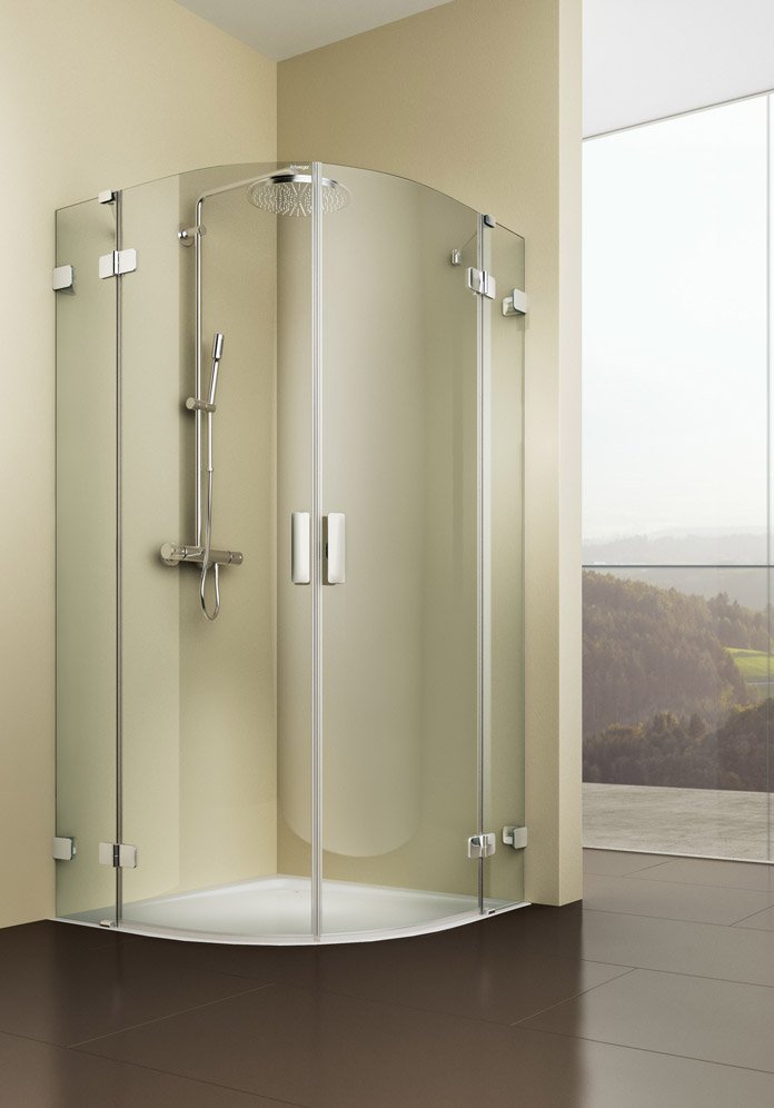 Dusche Pendeltur Rahmenlos