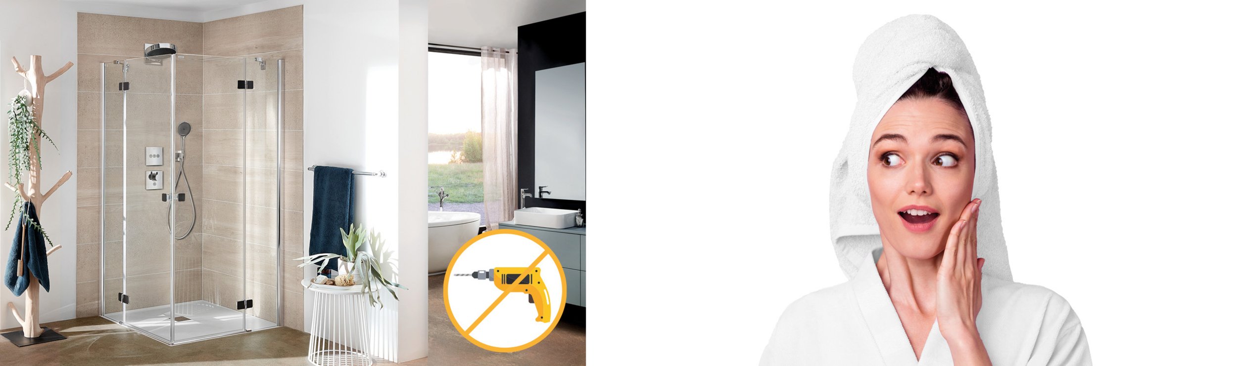 © Artweger GmbH. & Co. KG Artweger PRO:TECT Douche neuve. Sans percer. | © Artweger GmbH. & Co. KG