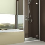 ARTWEGER 360 Swinging door on anchored part with short side wall, flush to the bathtub | © Artweger GmbH. & Co. KG