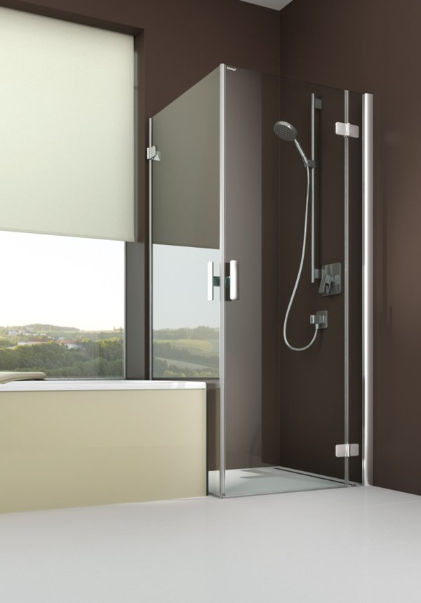 ARTWEGER 360 Swinging door on an anchored part with swinging side wall, not flush to bathtub | © Artweger GmbH. & Co. KG