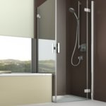 ARTWEGER 360 Swinging door on an anchored part with swinging side wall, not flush to bathtub | © Artweger GmbH. & Co. KG