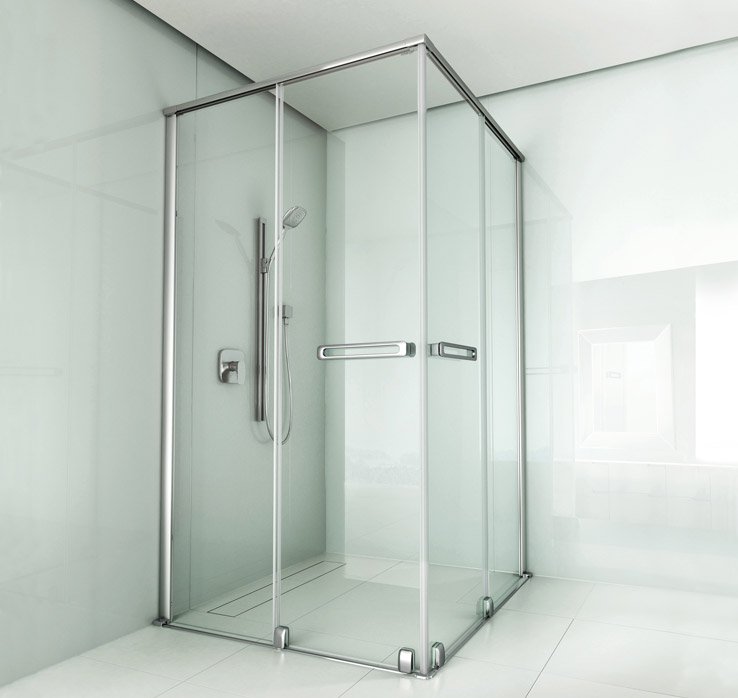 Dusche mit Schiebetüren Eckeinstieg | © Artweger GmbH. & Co. KG