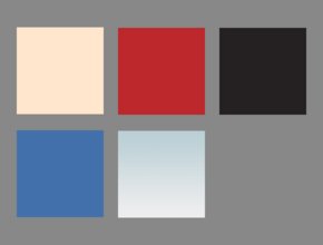 Beschichtungsfarben jasmin matt, rot (RAL3003), schwarz, ultramarineblau (RAL5002), metall hochglanz | © Artweger GmbH. & Co. KG