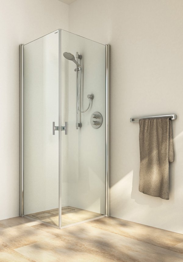 TWISTLINE Corner access with 2 swinging doors, without fixed parts | © Artweger GmbH. & Co. KG