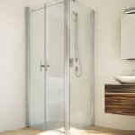 TWISTLINE Double swinging door next to side screen | © Artweger GmbH. & Co. KG