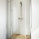 TWISTLINE Swinging door on fixed part in an alcove, 1 swinging door and 2 fixed parts | © Artweger GmbH. & Co. KG