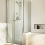 TWISTLINE Double swinging door next to shortened side screen | © Artweger GmbH. & Co. KG