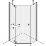 Pendeltüren in der Ecke