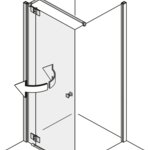 Pendeltüren in der Ecke