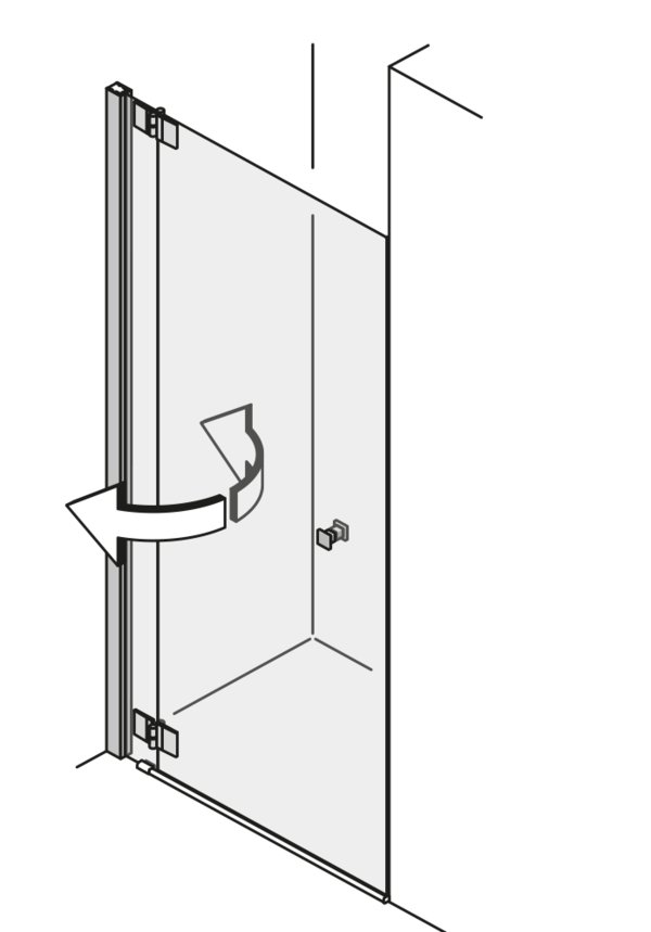 Pendeltüren in der Nische