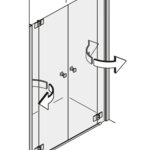 Pendeltüren in der Nische