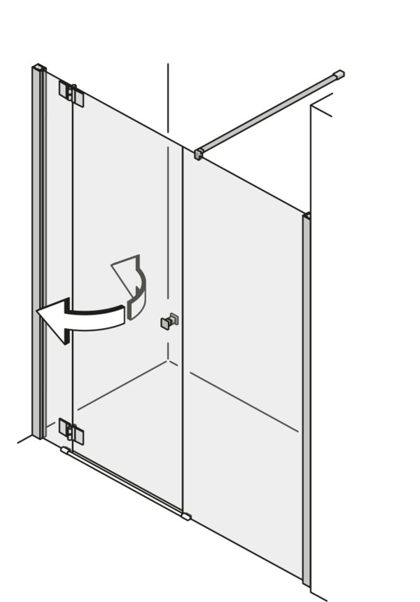 Pendeltüren in der Nische