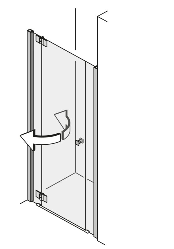 Pendeltüren in der Nische